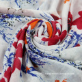 China Scarf Factory Cotton Voile Flower Scarf